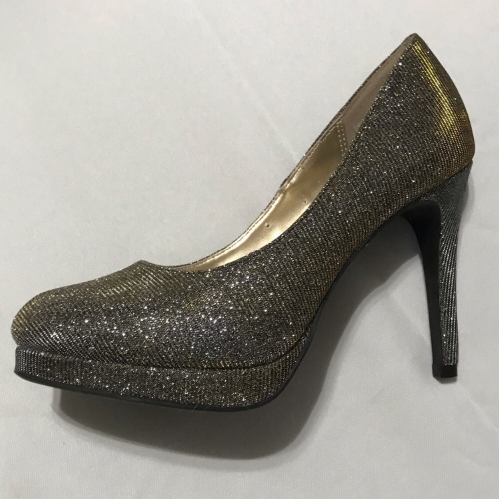 Silver & Gold Sequin Heels